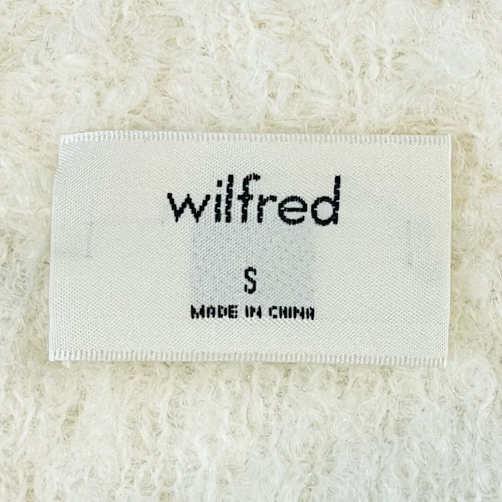 WILFRED • Aritzia Off-White/Cream Marseille Alpaca V-Neck Pullover Sweater, S - Picture 14 of 16